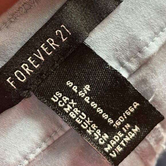 Forever 21 Light Blue A-Line Button Front Skirt, Size XS - Picture 5 of 5